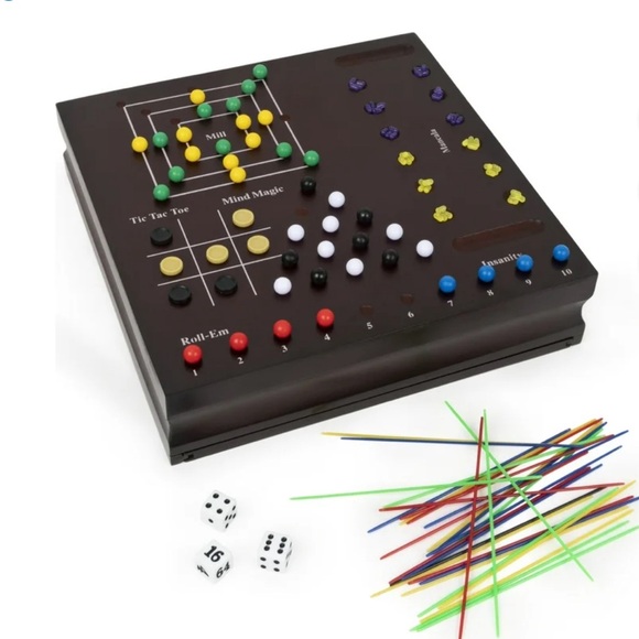 Family 10 Game Set - Black and Brown - Picture 4 of 8